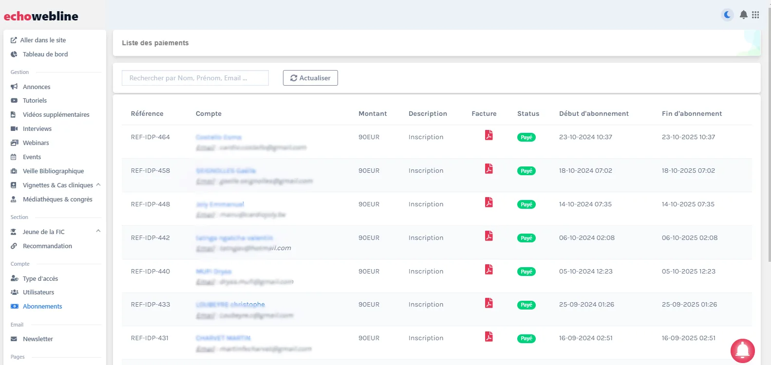 Application web
